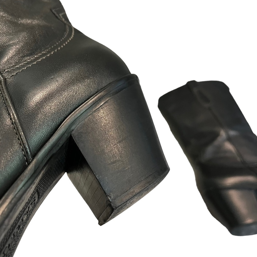 Franco Sarto Leather “Witchy Pointy” Toe Mid Calf Pull On Western Boots - Picture 16 of 16